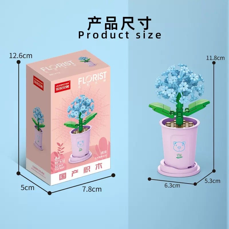 Lele Brothers Building Blocks Compatible Lego Children'S Educational Assembling Toys Puzzle Rose Gift Girl'S Assembled Bouquet - Image 5